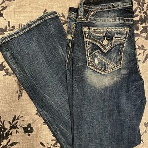 Miss Me Curvy Bootcut Jeans, Inseam 32